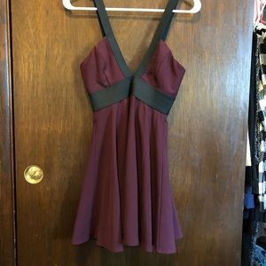 nasty gal burgundy dress